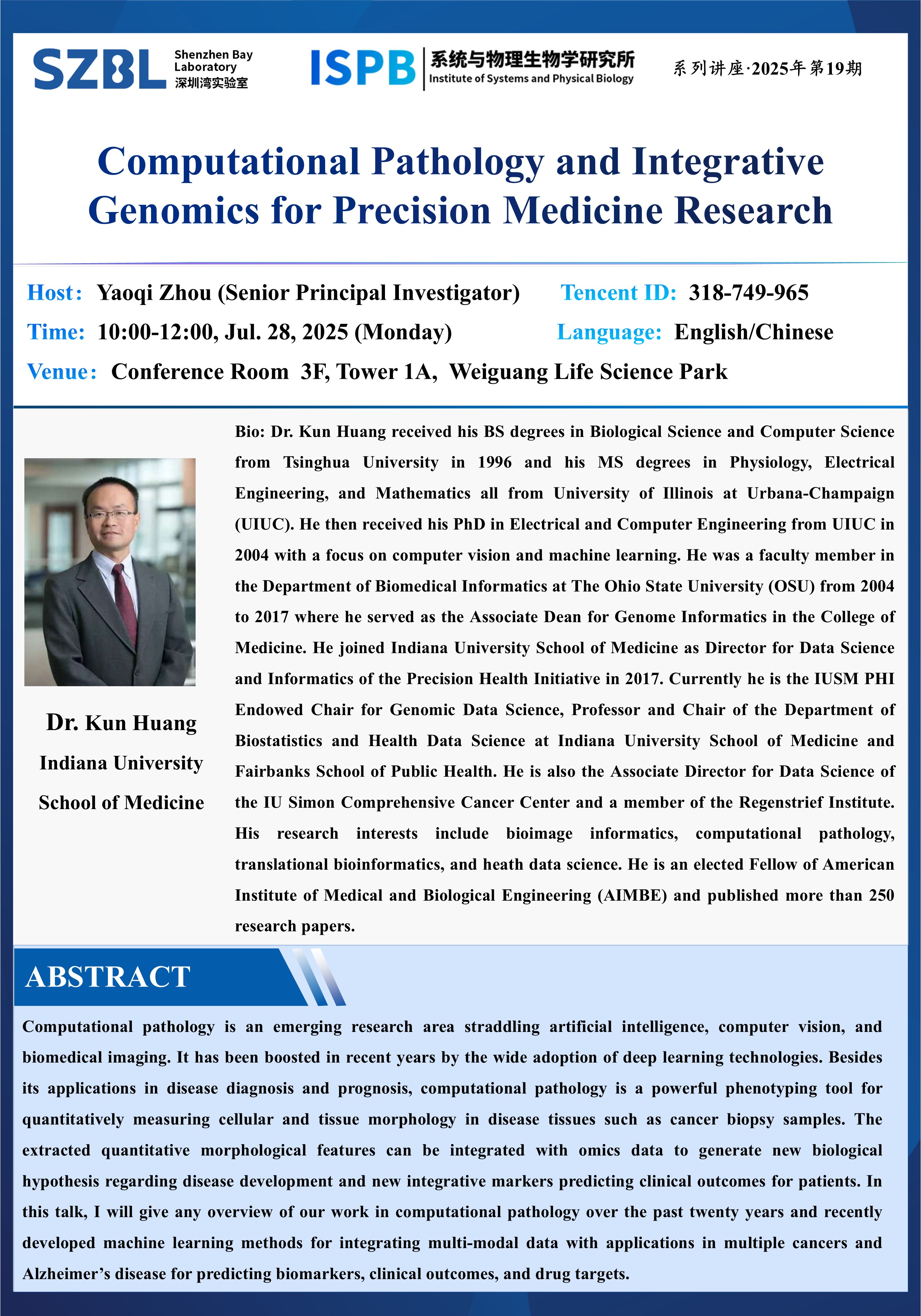 Computational Pathology and Integrative Genomics for Precision Medicine ...
